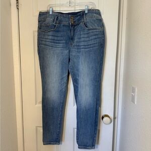 Lane Bryant Size 20 Lightly Distressed Skinny Jeans